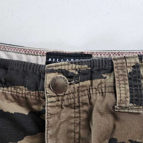 Billabong Mens Brown Black Camo 10" Cargo Shorts 100% Cotton Size 30 Waist y2k - Picture 6 of 11